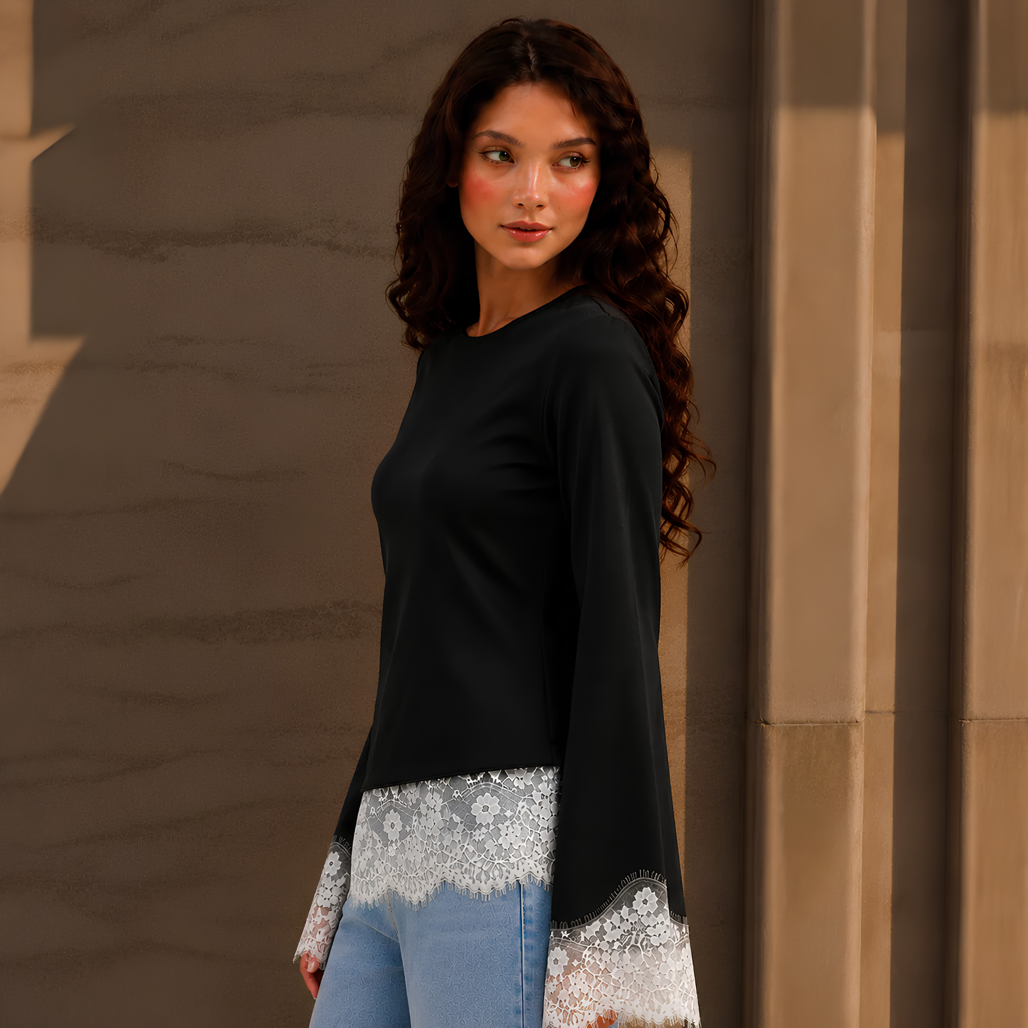 Black Dentelle Top