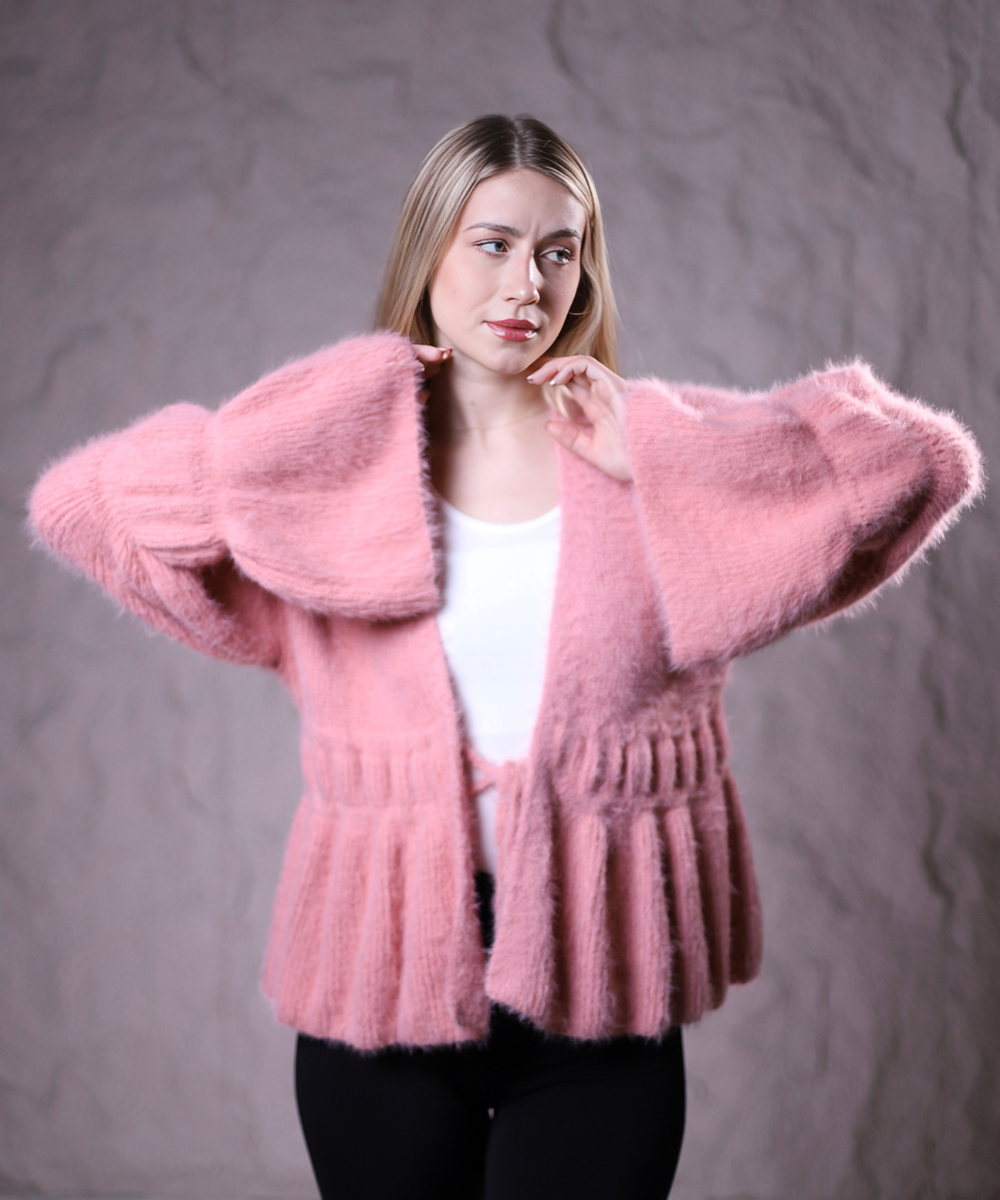 Mystique Cardigan In Baby Pink