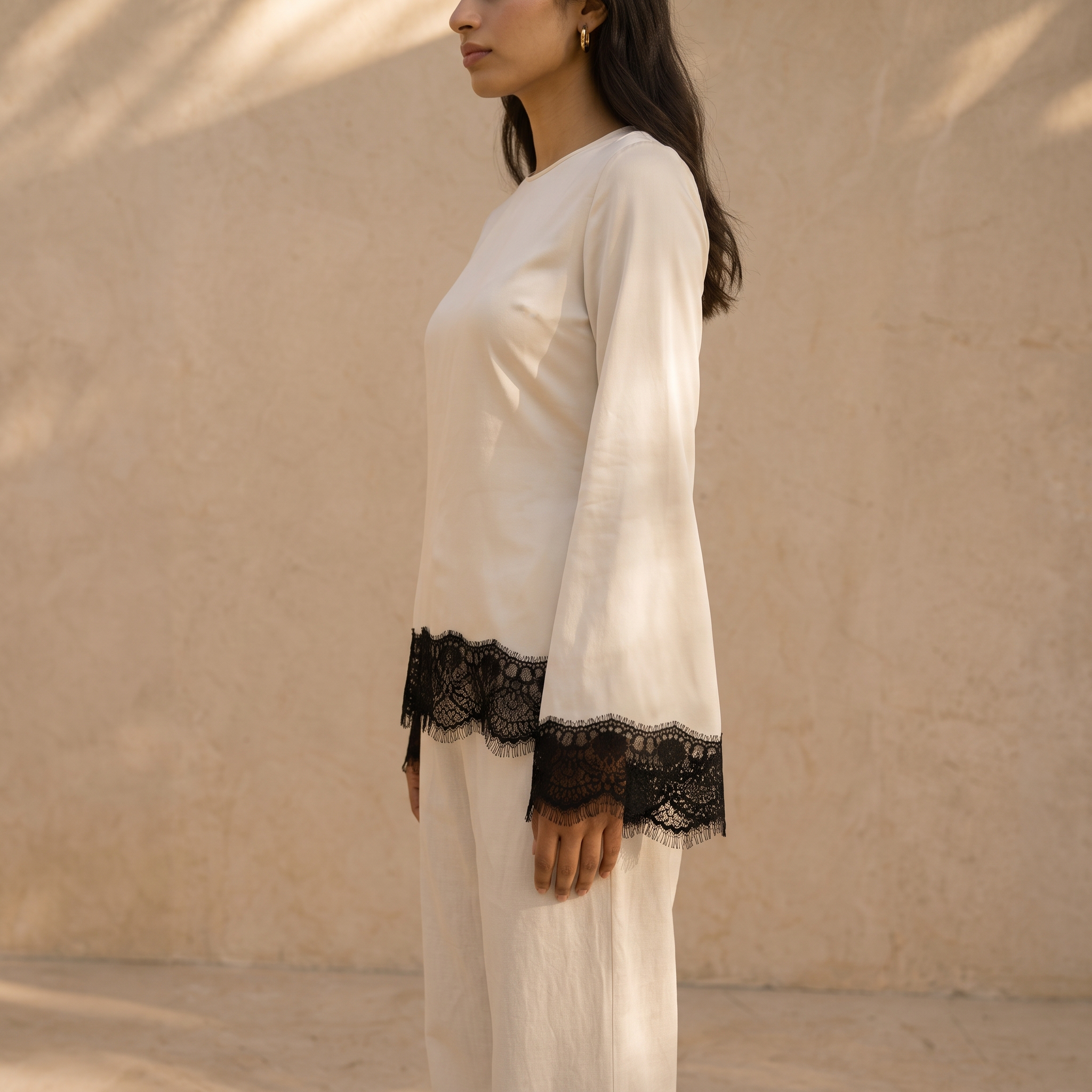 White Dentelle Top