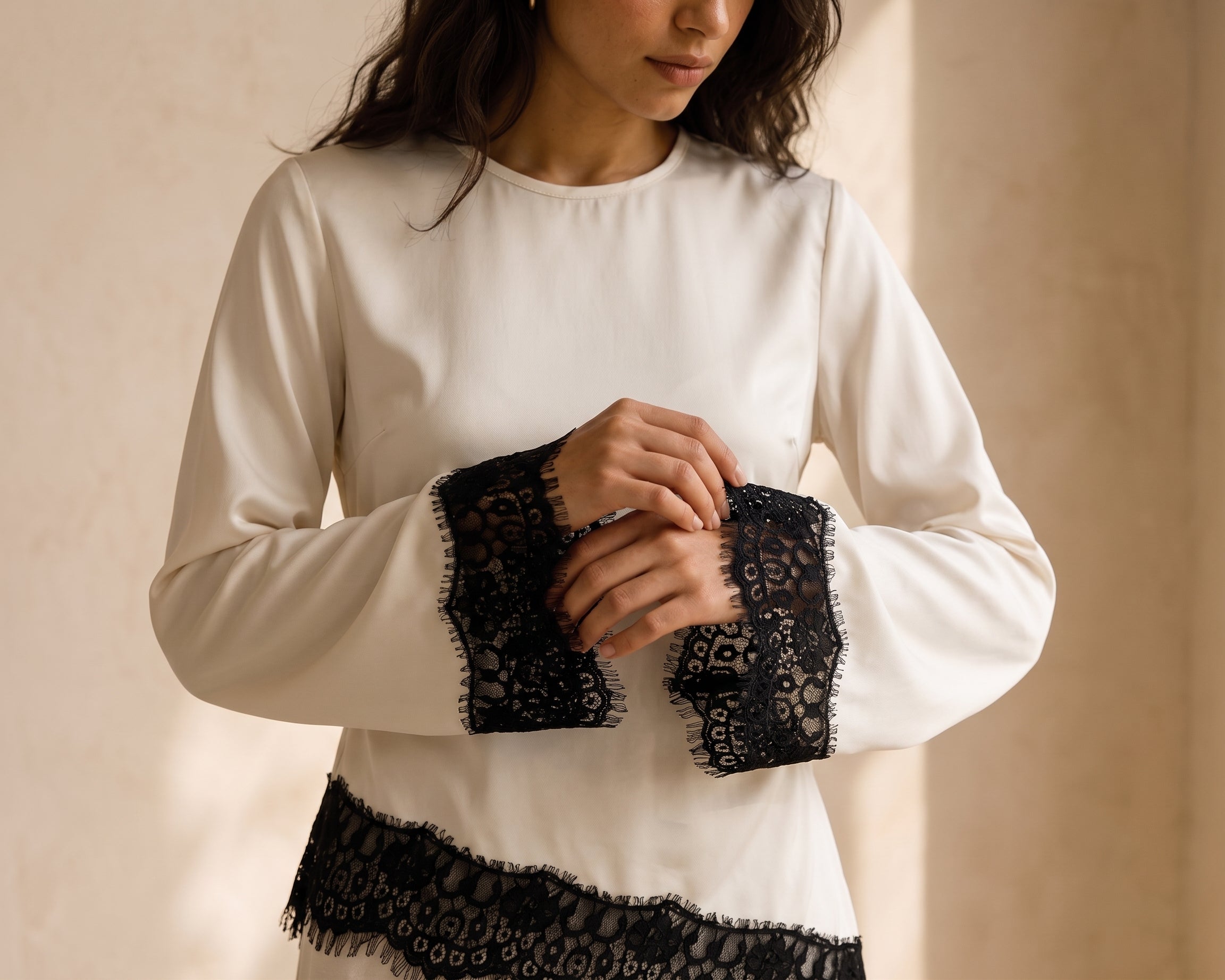 White Dentelle Top