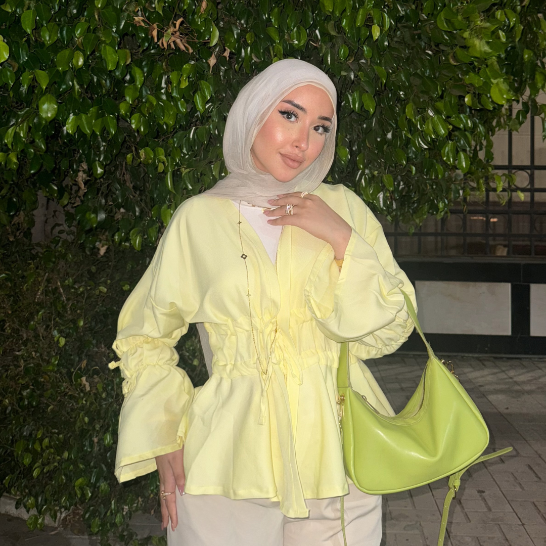 Linen Blouse in yellow