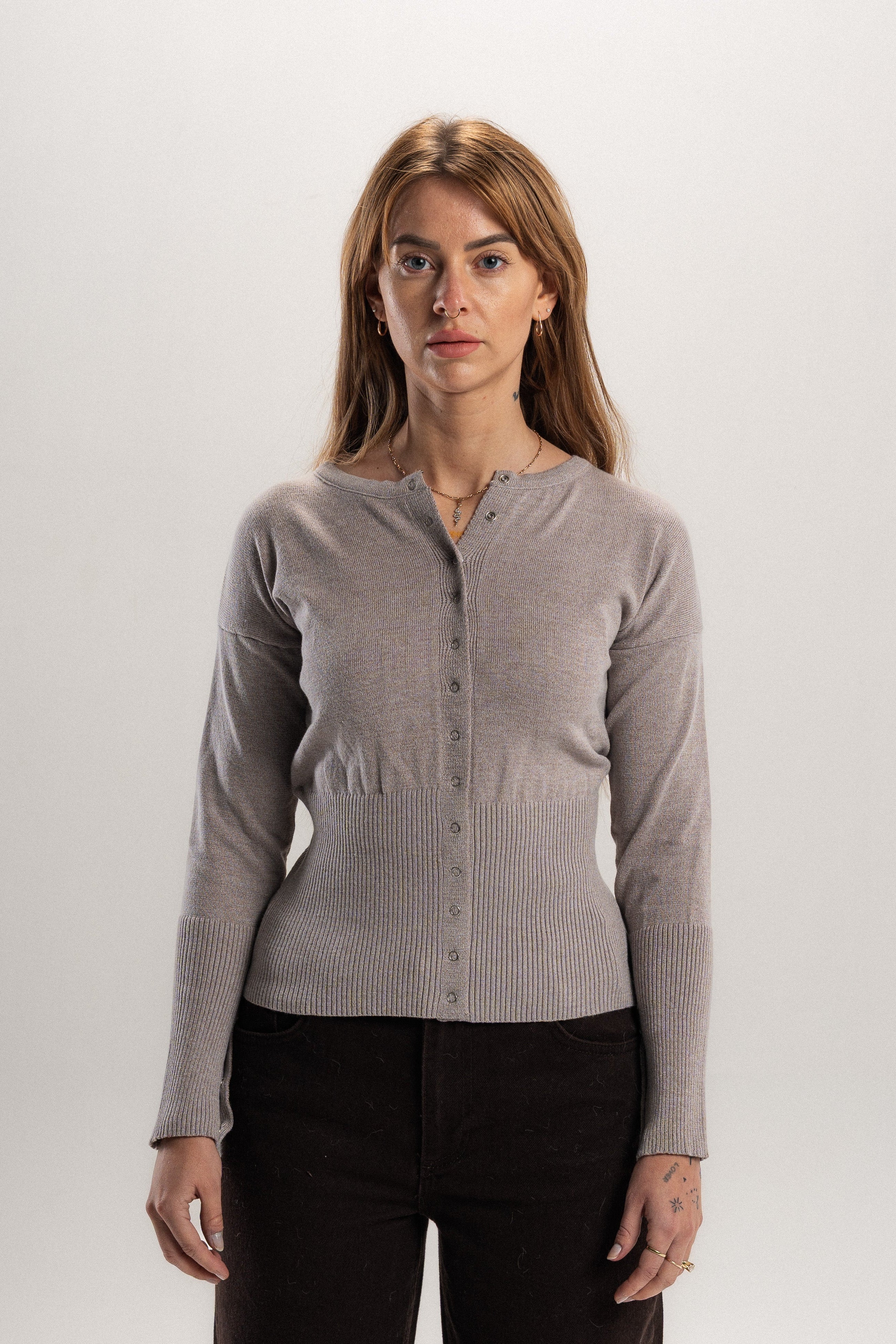 Odessa Cardigan in Grey