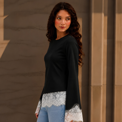 Black Dentelle Top