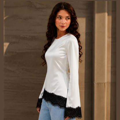 White Dentelle Top