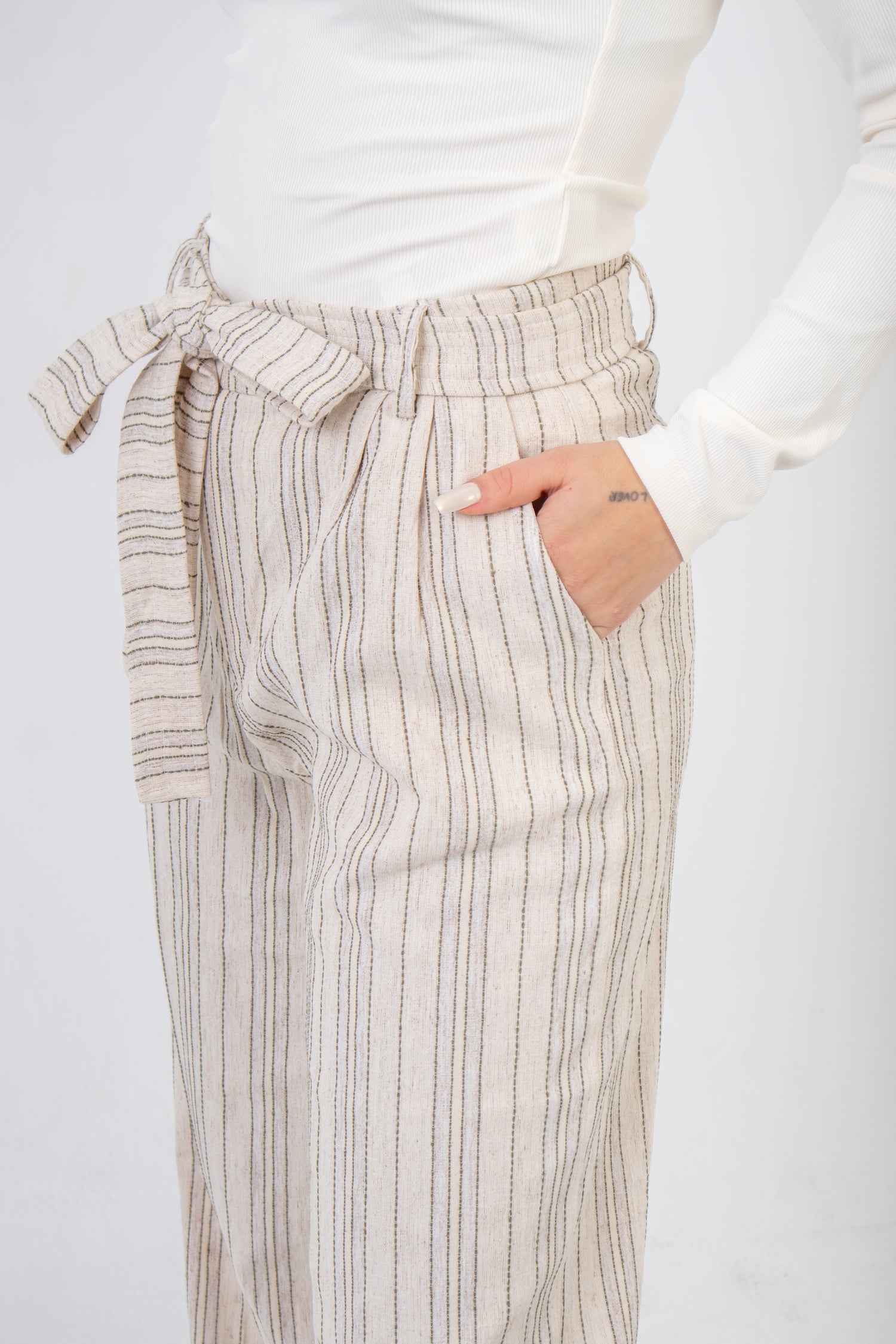 Palazzo Pants In Vivid White