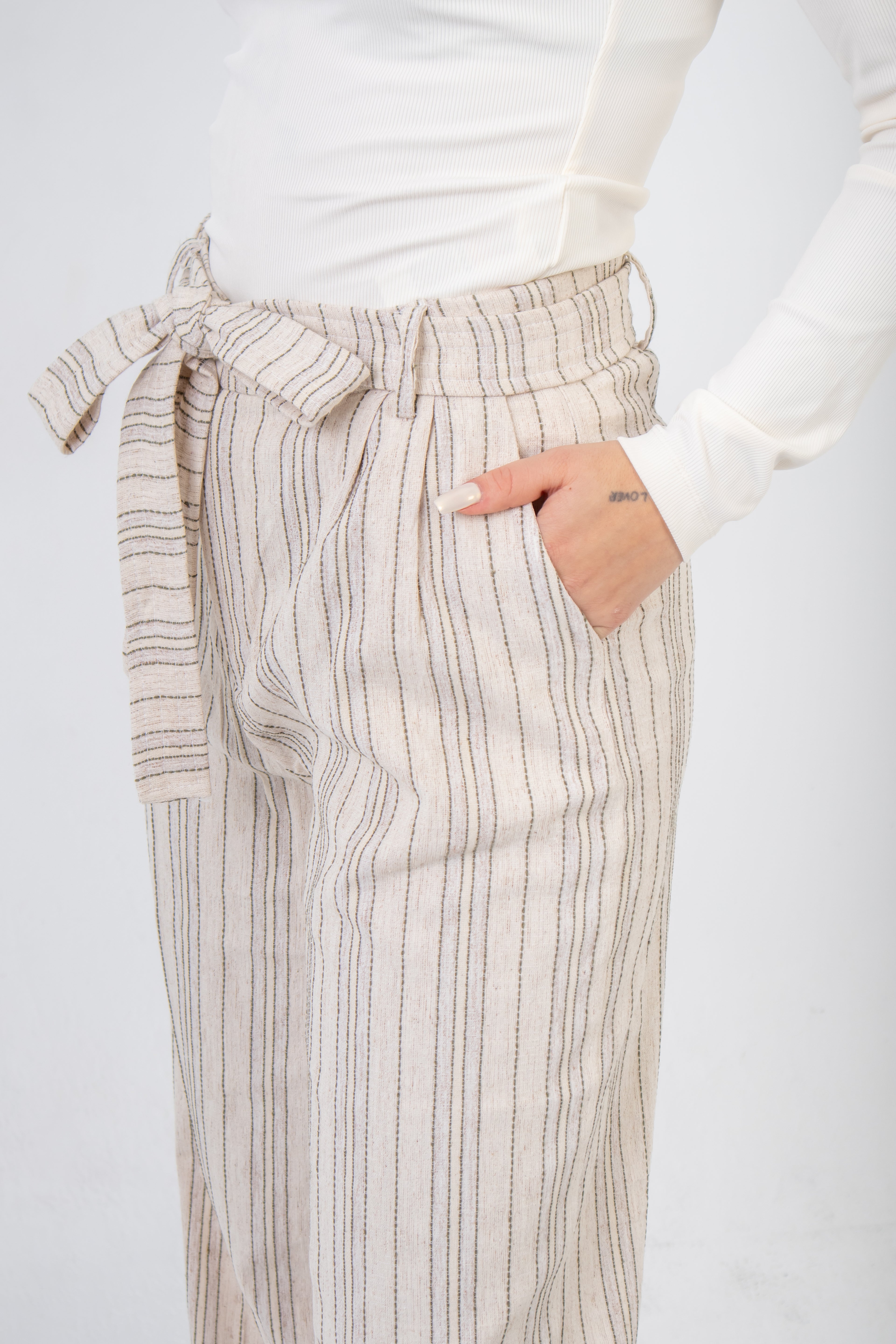 Palazzo Pants In Vivid White