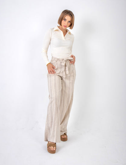 Palazzo Pants In Vivid White