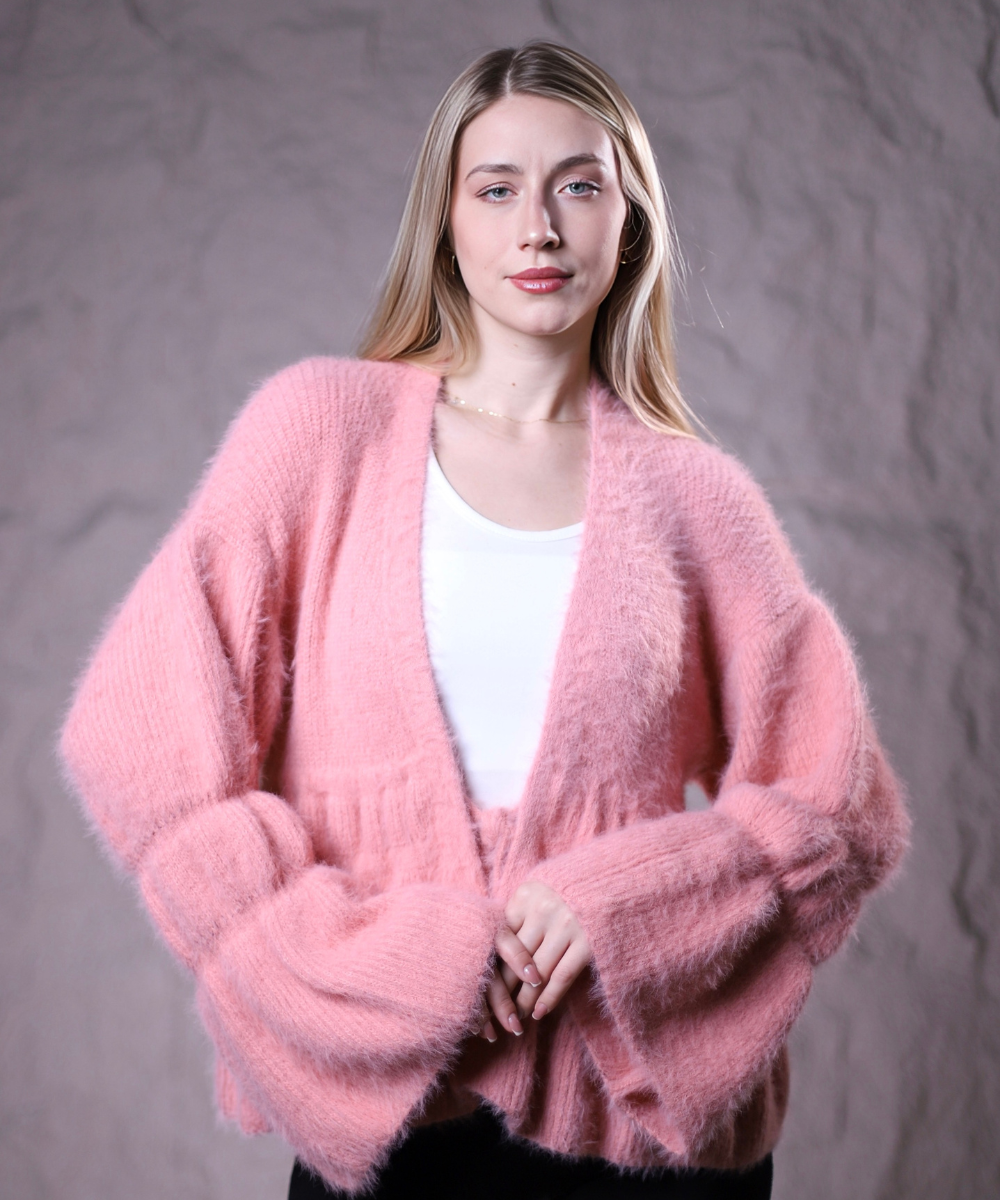 Mystique Cardigan In Baby Pink