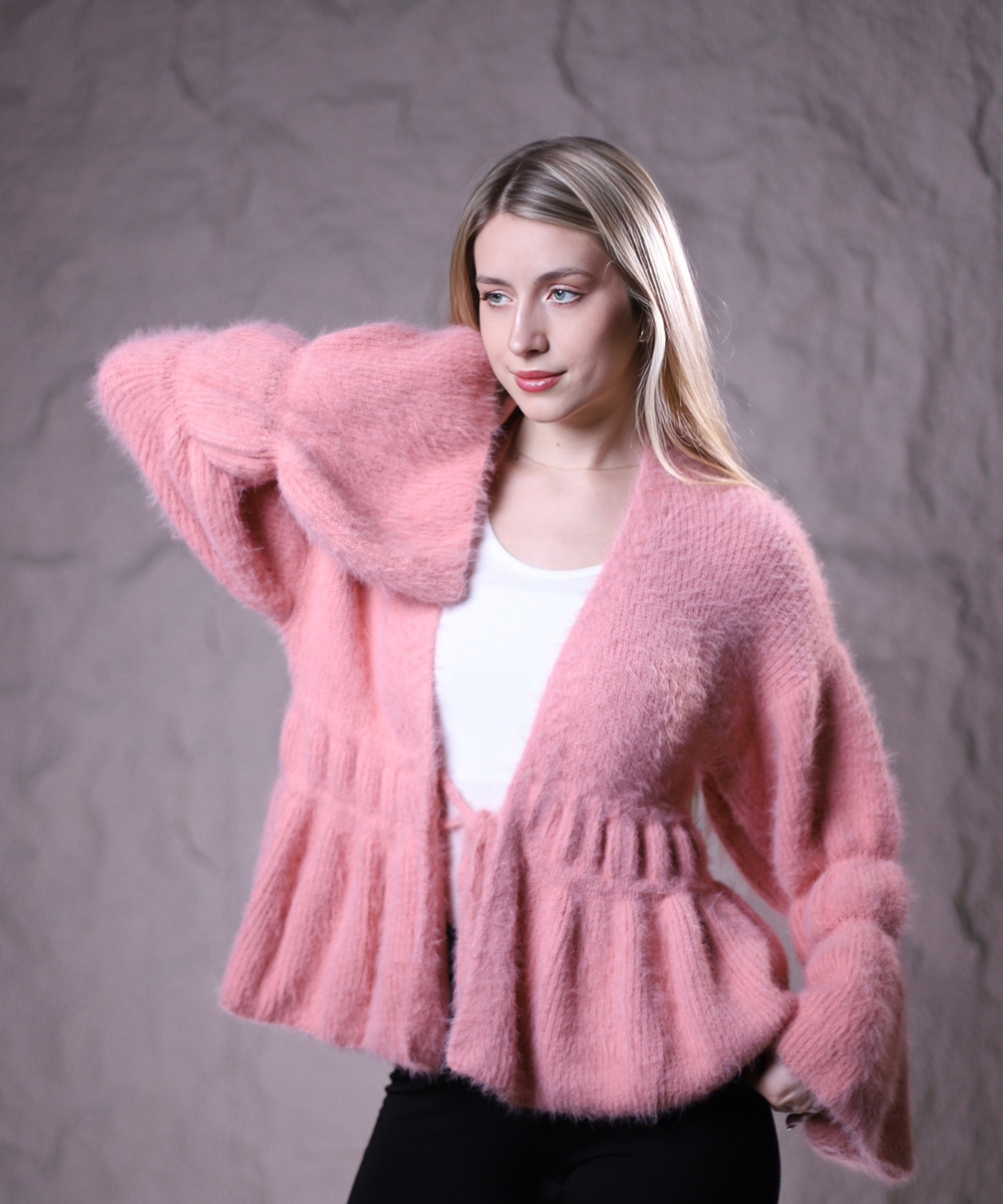 Mystique Cardigan In Baby Pink