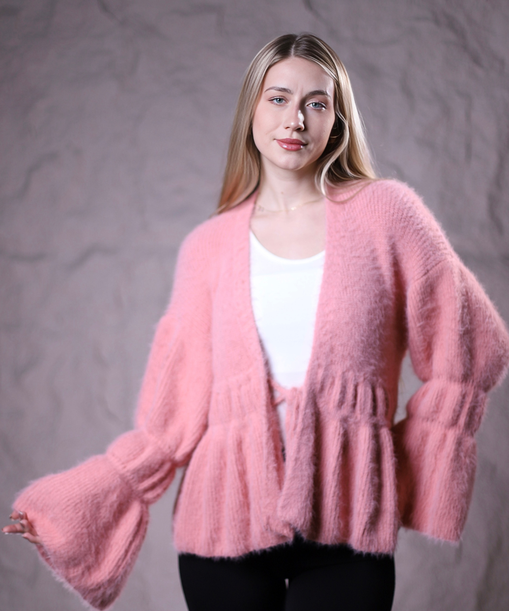 Mystique Cardigan In Baby Pink