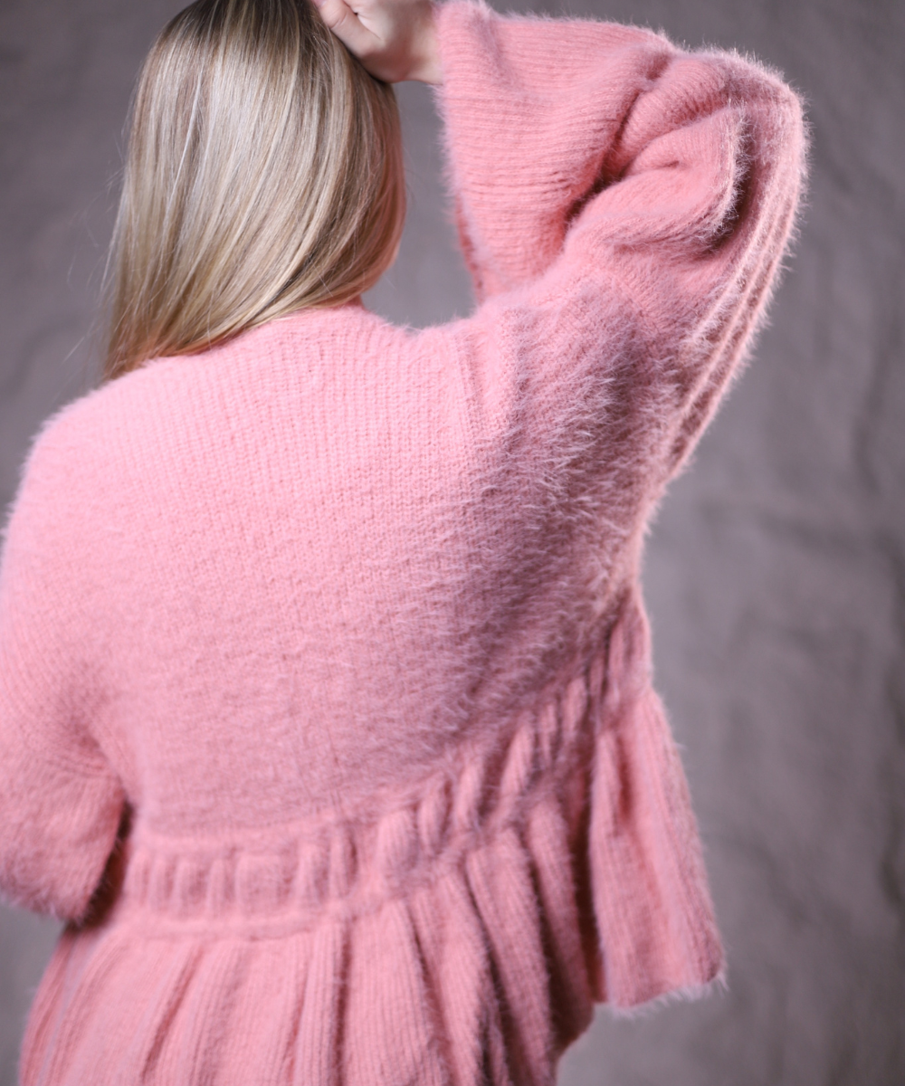 Mystique Cardigan In Baby Pink