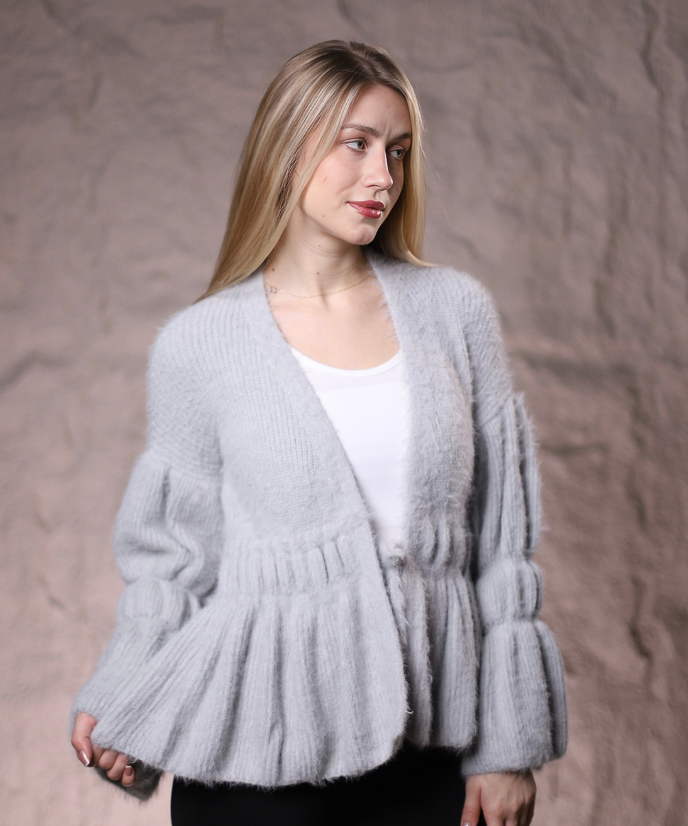 Mystique Cardigan In Grey