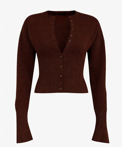 Odessa Cardigan in Espresso