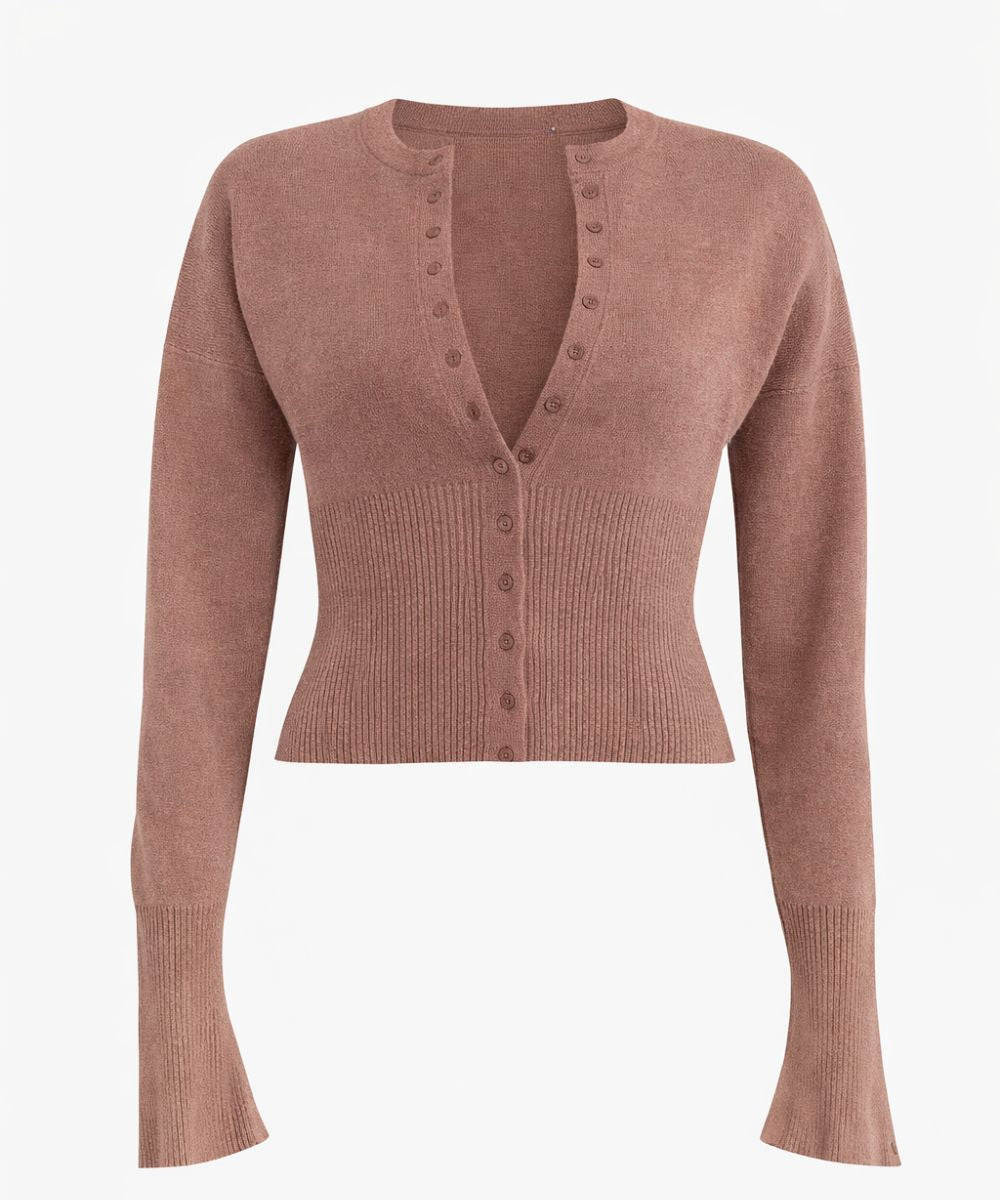 Odessa Cardigan in Beige