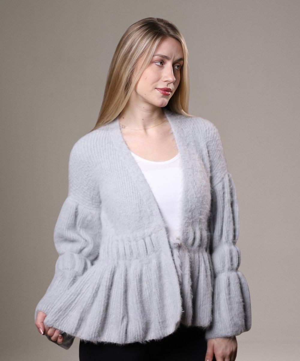 Mystique Cardigan In Grey