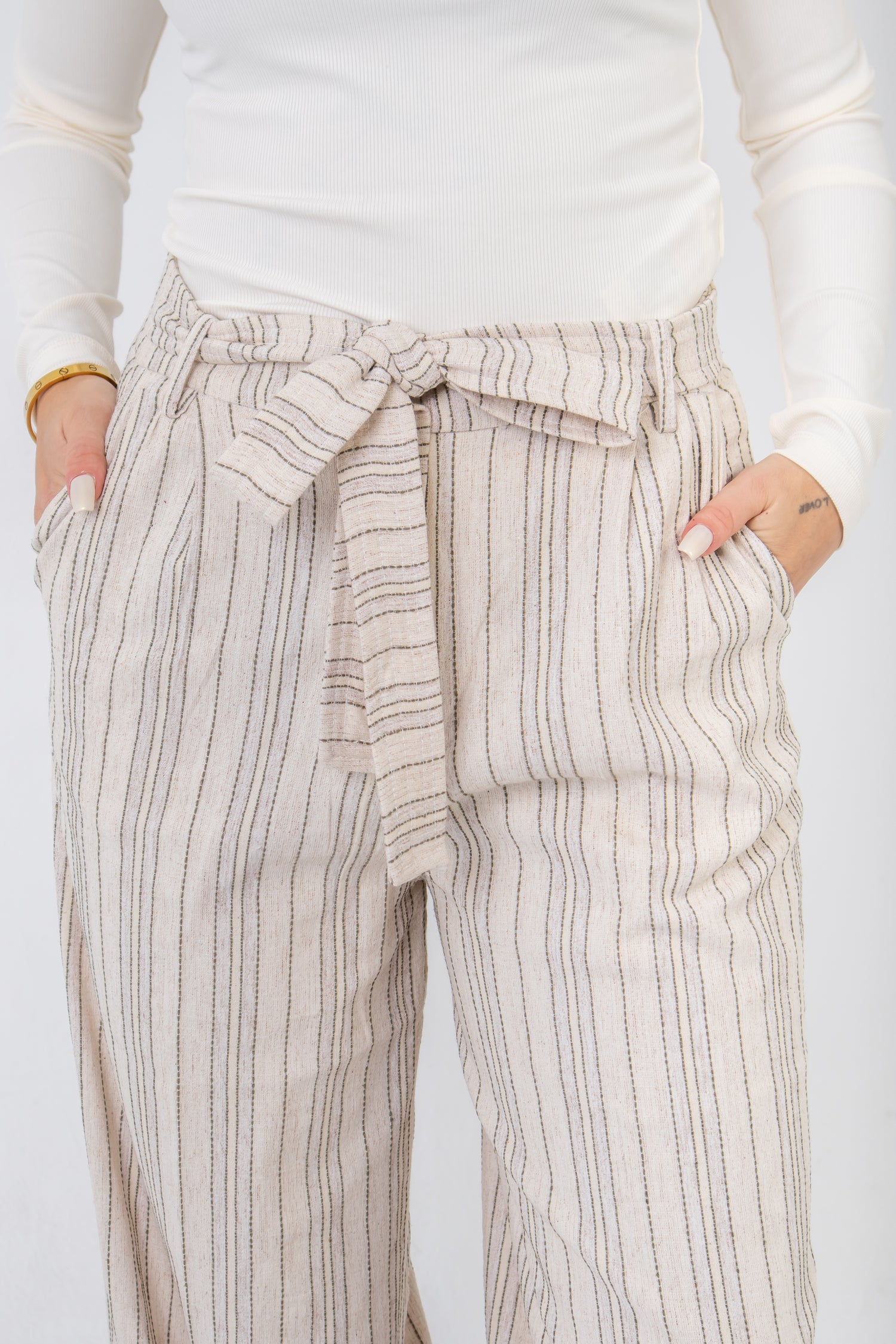 Palazzo Pants In Vivid White