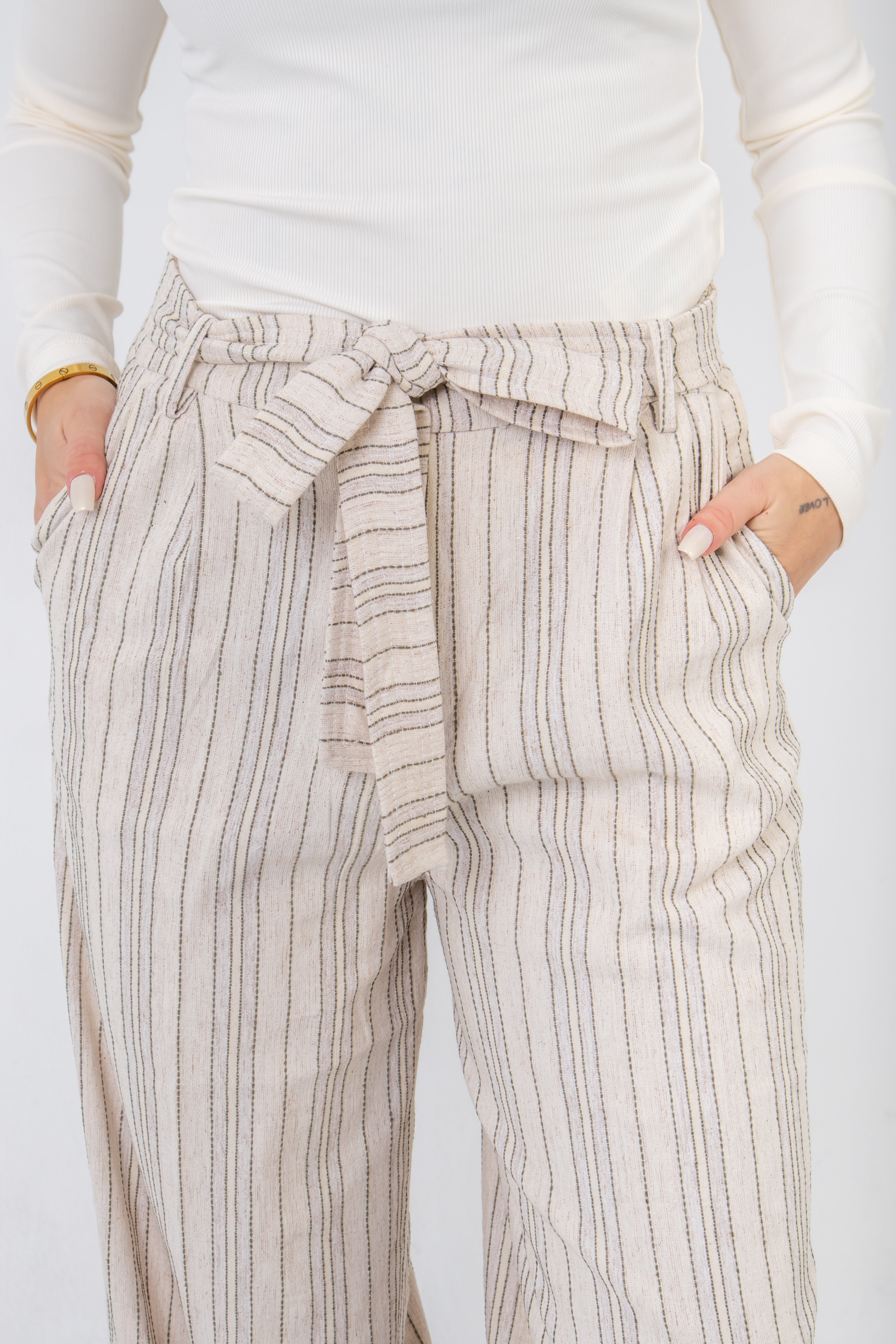 Palazzo Pants In Vivid White