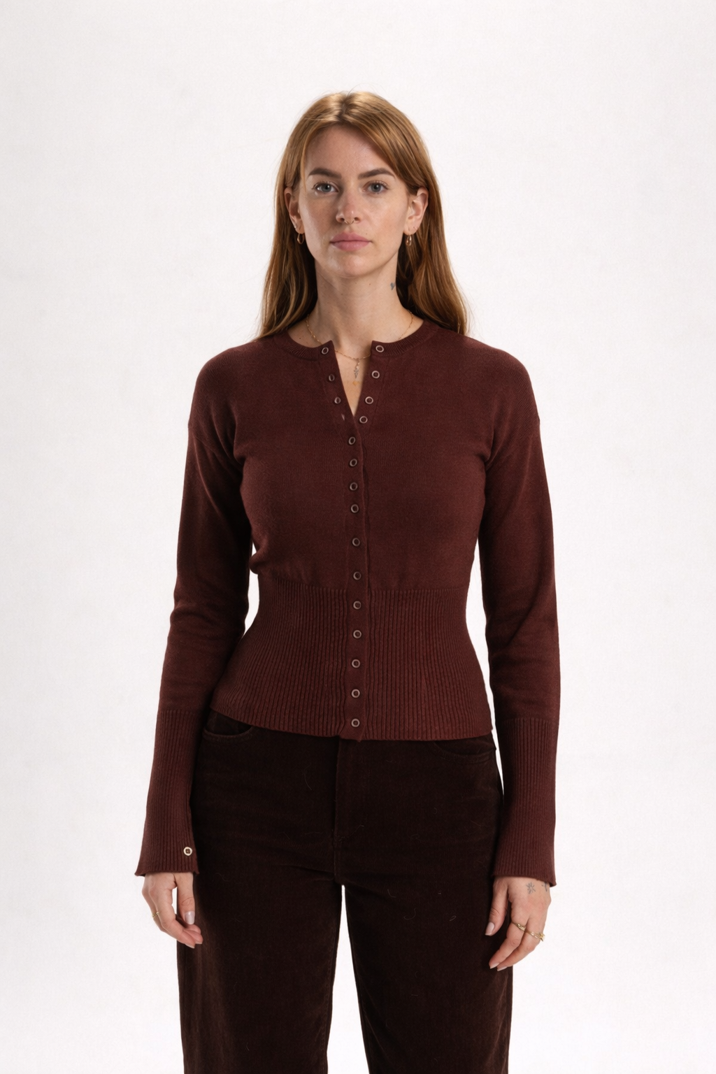 Odessa Cardigan in Espresso