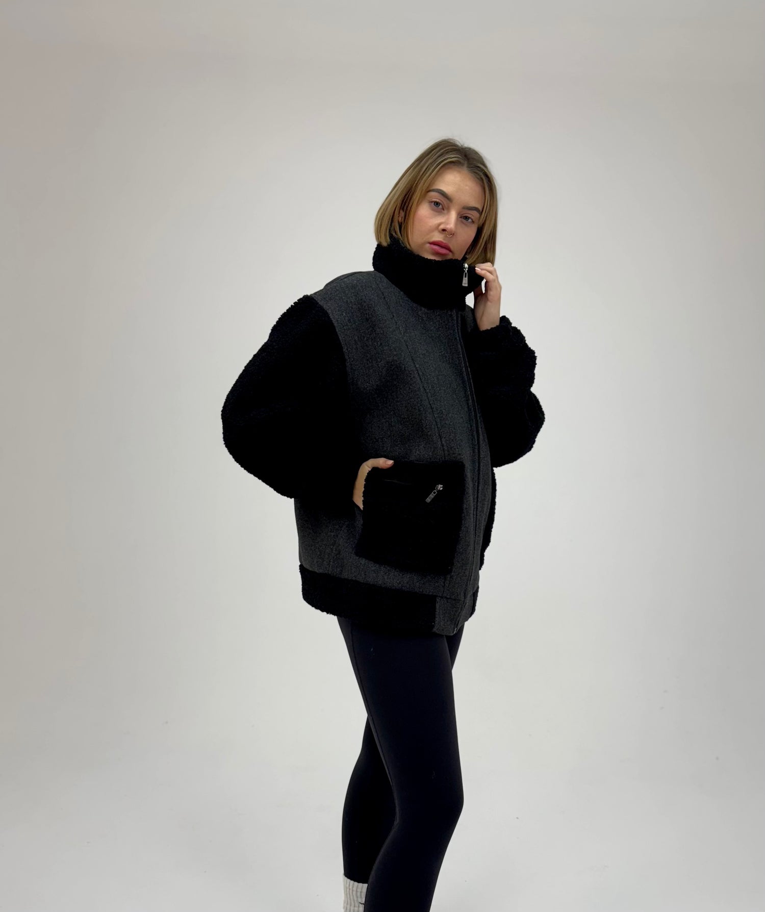 FLEECE FUR JACKET