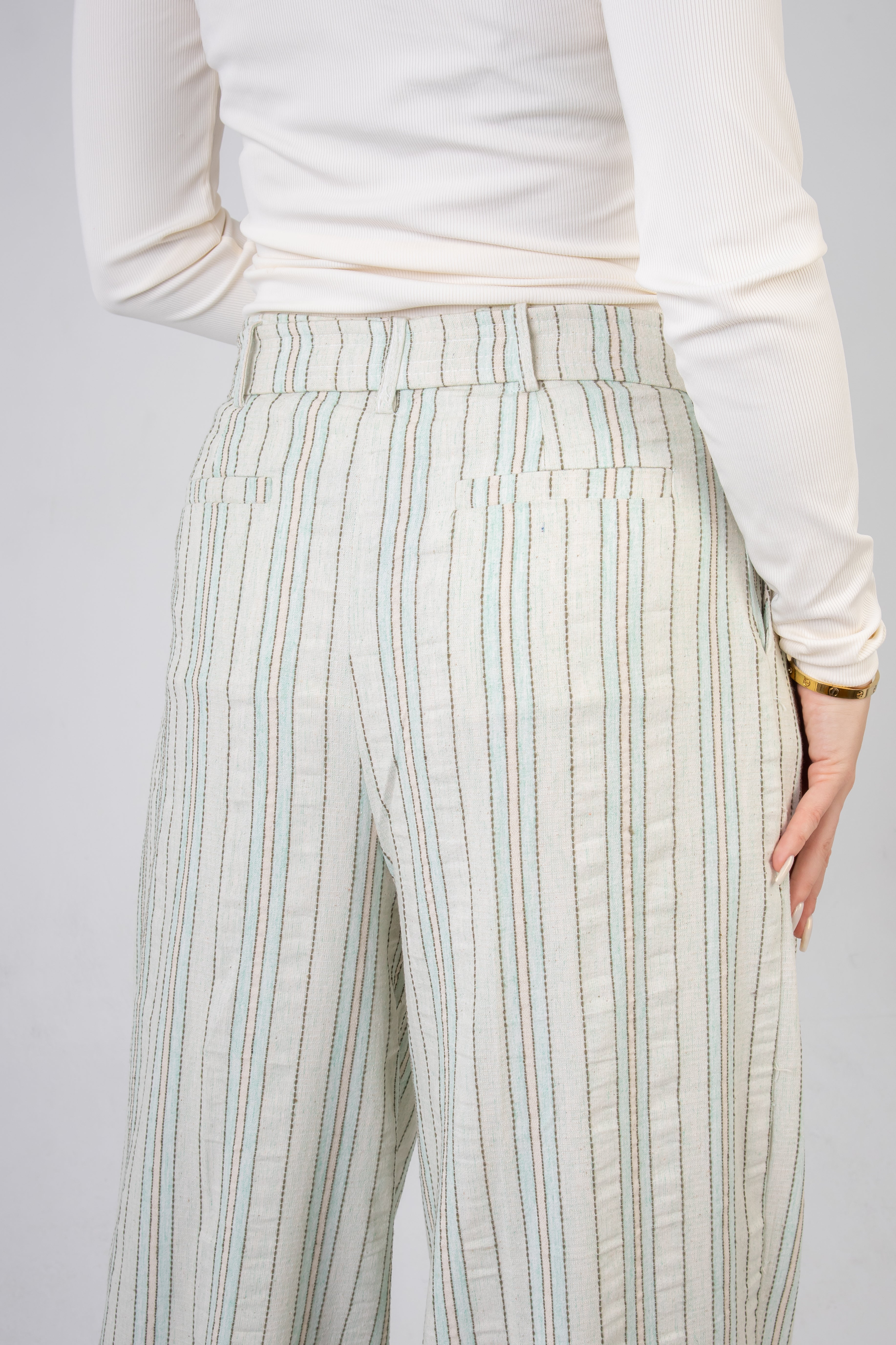 Palazzo Pants In Ivy Green