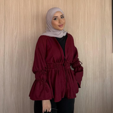 Blouse in burgundy