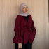 Blouse in burgundy