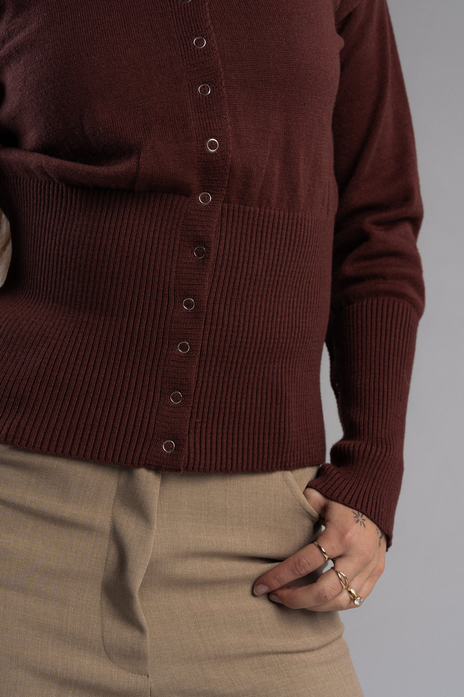 Odessa Cardigan in Espresso