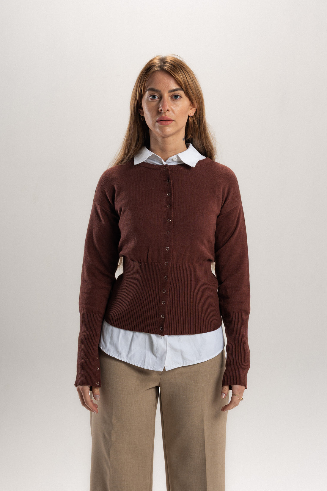 Odessa Cardigan in Espresso