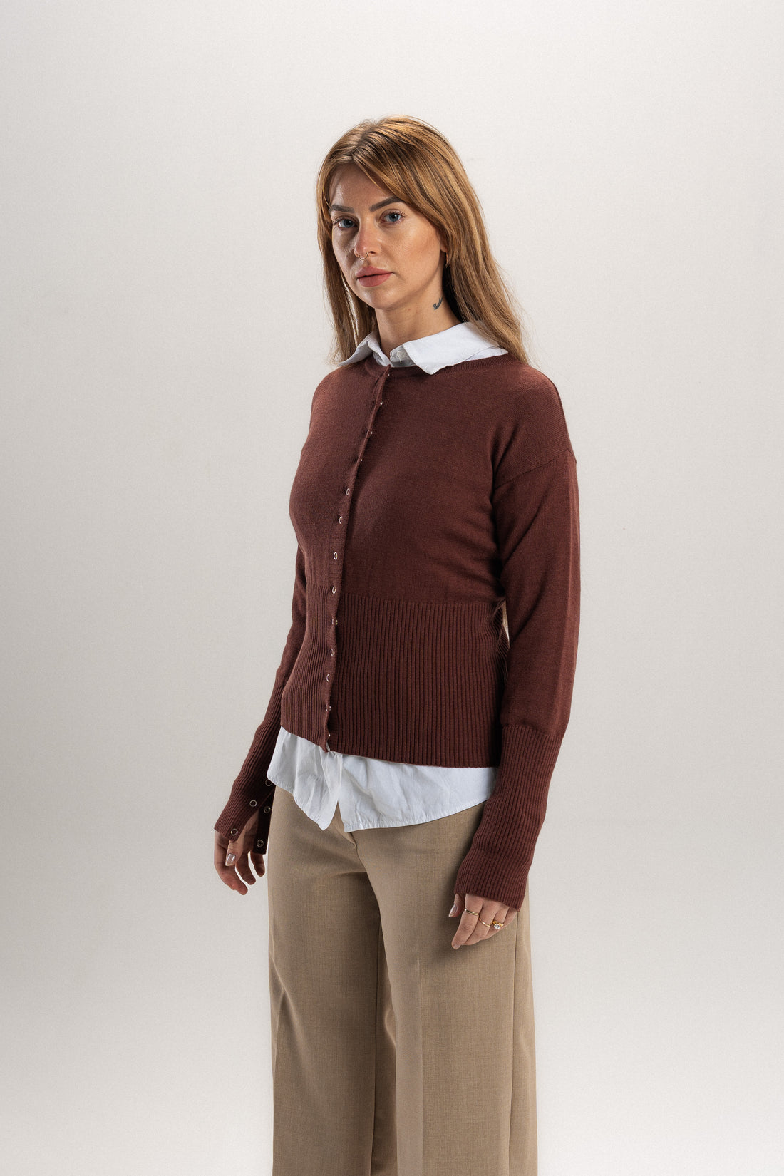 Odessa Cardigan in Espresso